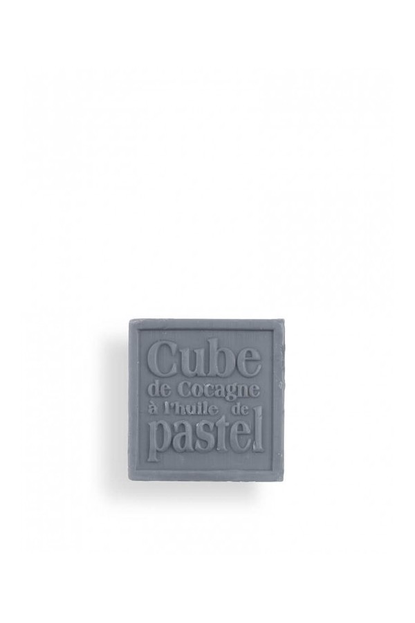 Cube de savon surgras de 125g à l'huile de pastel véritable, couleur Bleu Reine