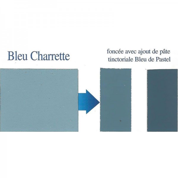 Peinture bleu moyen, 100% naturelle, à base de pigment de pastel