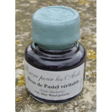 Encre pour les arts au pigment bleu de pastel véritable (Isatis Tinctoria) Encre pour les arts au pigment bleu de pastel véritable (Isatis Tinctoria)